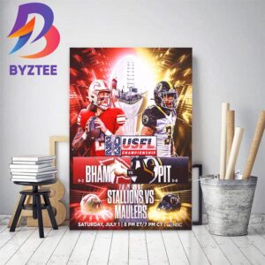 The 2023 USFL Championship Is Set Stallions Vs Maulers Home Decor Poster Canvas