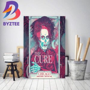 The Cure At Chicago United Center June 10th 2023 Poster Art By Fan Home Decor Poster Canvas