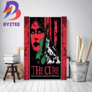 The Cure June 6 2023 Denver Fiddlers Green Amphitheatre Home Decor Poster Canvas