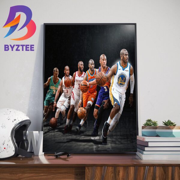 The Evolution Of Chris Paul In NBA Home Decor Poster Canvas