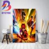 The Flash Worlds Collide Artwork Poster Home Decor Poster Canvas