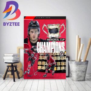 The Quebec Remparts Are 2023 Memorial Cup Champions Home Decor Poster Canvas
