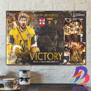 The Vegas Golden Knights Are Stanley Cup Champions 2023 Home Decor Poster Canvas