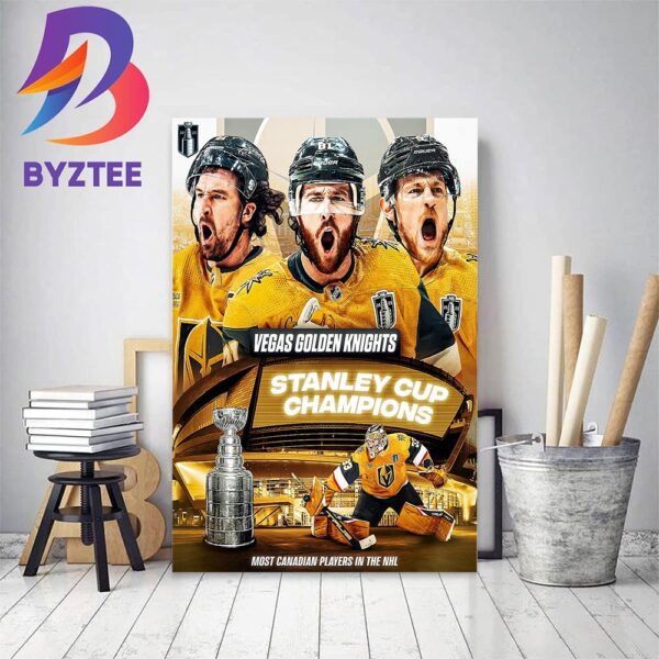 The Vegas Golden Knights Are Winners 2023 Stanley Cup Champions Home Decor Poster Canvas