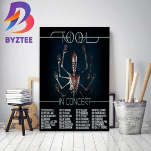 Tool Band In Concert Tour Schedule Home Decor Poster Canvas