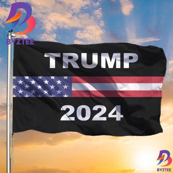 Trump 2024 Flag Trump2024 Flag For Trump Supporters Merchandise 2 Sides Garden House Flag