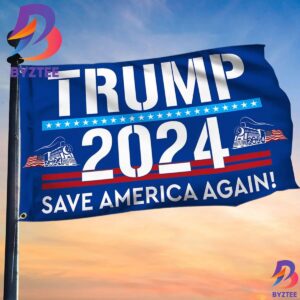 Trump 2024 Save America Again Flag Supporters Trump For President Ultra Maga Flag 2 Sides Garden House Flag