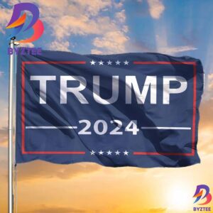Trump 2024 Sign Donald Trump For President Flag Trump2024 For Republicans 2 Sides Garden House Flag