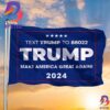 Trump Flag 2024 Trust The Plan Wwg1Wga Slogan American Flag Donald Trump 2024 Political Merch 2 Sides Garden House Flag