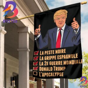 Trump Flag La Peste Noire La Grippe Espagnole Donald Trump Flag With Spanish 2 Sides Garden House Flag