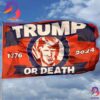 Trump Or Death Take America Back Flag Trump For President 2024 Merch Decor For Inside Outside 2 Sides Garden House Flag