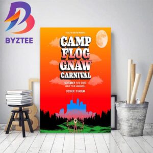 Tyler the Creator Presents Camp Flog Gnaw Carnival at Dodger Stadium Home Decor Poster Canvas