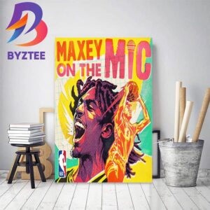 Tyrese Maxey On The New Maxey On The Mic Podcast Home Decor Poster Canvas