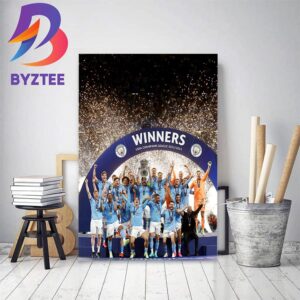 UEFA Champions League 2022-2023 Winners Are Manchester City Home Decor Poster Canvas