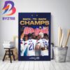 The USMNT Win Their Second-Straight CONCACAF Nations League Final Champions Home Decor Poster Canvas