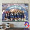 USA Are Winners CONCACAF Nations League Champions 2023 Home Decor Poster Canvas