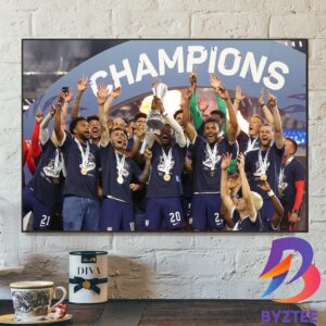 USA Are Winners CONCACAF Nations League Champions 2023 Home Decor Poster Canvas