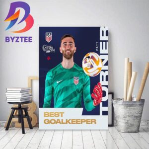 USMNST Matt Turner Is Best Goalkeeper 2023 CONCACAF Nations League Home Decor Poster Canvas