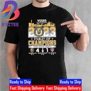 Vegas Golden Knights 4-1 Florida Panthers 2023 Stanley Cup Champions Unisex T-Shirt