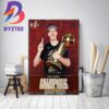 Nikola Jokic Is 2023 NBA Champion NBA Finals MVP And Regular Season MVP Home Decor Poster Canvas