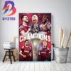 West Ham Are Champions UEFA Europa Conference League 2023 Home Decor Poster Canvas