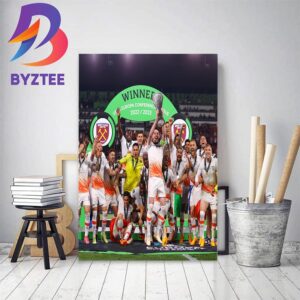 West Ham United Are Winners UEFA Europa Conference League Champions 2022-2023 Home Decor Poster Canvas