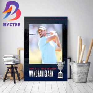 Wyndham Clark Wins The 2023 US Open Champion Home Decor Poster Canvas
