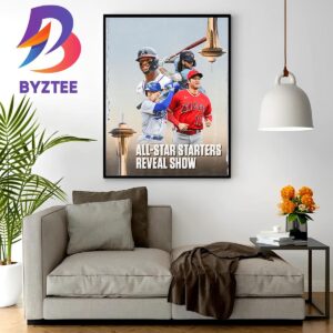 2023 MLB All-Star Starters Reveal Show Home Decor Poster Canvas