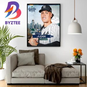 Aaron Judge Of American League In 2023 MLB All Star Starters Reveal Home Decor Poster Canvas