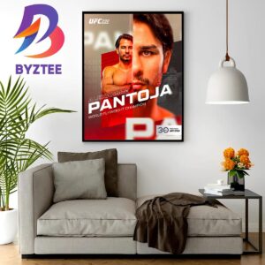 Alexandre Pantoja Is World Flyweight Champion At UFC 290 Home Decor Poster Canvas
