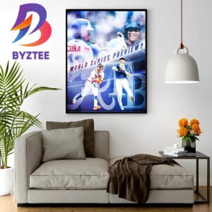 Atlanta Braves Vs Tampa Bay Rays In The 2023 World Series Preview Home Decor Poster Canvas