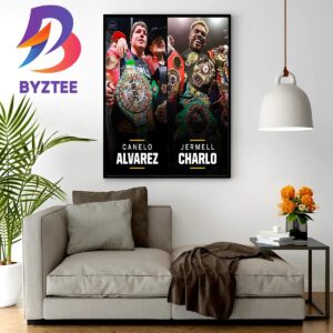 Canelo Alvarez Vs Jermell Charlo On Sept 30 2023 In Las Vegas NV Home Decor Poster Canvas