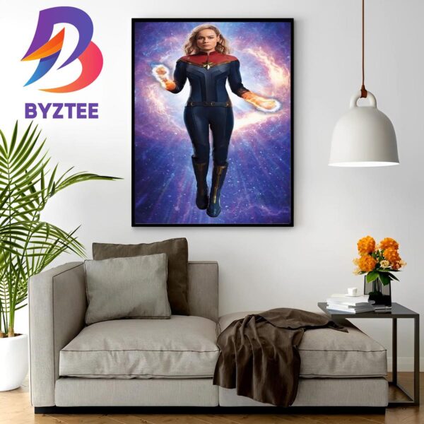 Captain Marvel Promo Art Home Decor Poster Canvas