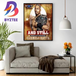 Carmelo Hayes And Still NXT Champion At WWE NXT The Great American Bash 2023 Home Decor Poster Canvas