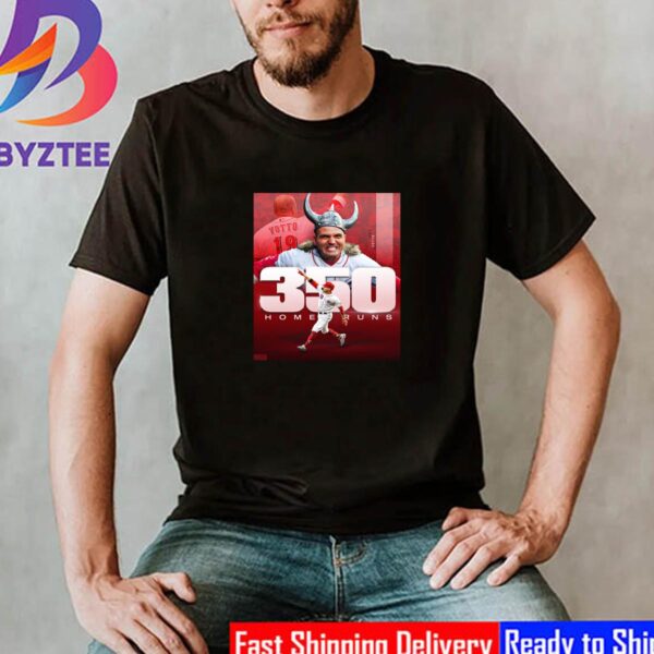 Cincinnati Reds Joey Votto 350 Home Runs In MLB Classic T-Shirt