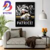 Congratulations On A Legendary Career Patrice Bergeron Retirement Home Decor Poster Canvas
