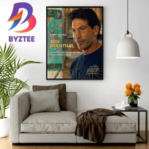 Congratulations To Jon Bernthal The Bear Win The 2023 Outstanding Guest Actor In A Comedy Series Home Decor Poster Canvas