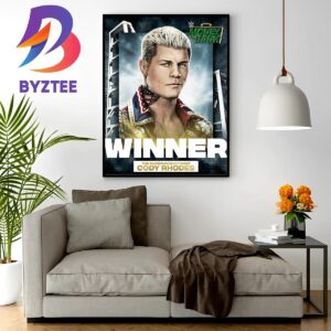 Congratulations To The American Nightmare Cody Rhodes Is Winner At WWE Money In The Bank Home Decor Poster Canvas
