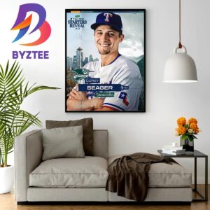 Corey Seager Of American League In 2023 MLB All Star Starters Reveal Home Decor Poster Canvas