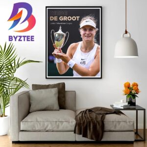 Diede de Groot Is Ladies Wheelchair Singles Champion At 2023 Wimbledon Home Decor Poster Canvas