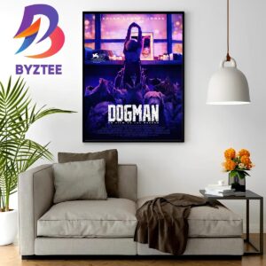 Dogman Official Poster Of Luc Besson With Starring Caleb Landry Jones Wall Decor Poster Canvas