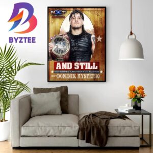 Dominik Mysterio And Still NXT North American Champion At WWE NXT The Great American Bash 2023 Home Decor Poster Canvas
