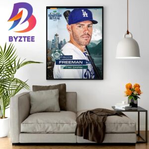 Freddie Freeman Of National League In 2023 MLB All Star Starters Reveal Home Decor Poster Canvas