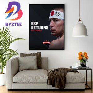 Georges St-Pierre GSP Is Returns This December In UFC Fight Pass Invitational Home Decor Poster Canvas