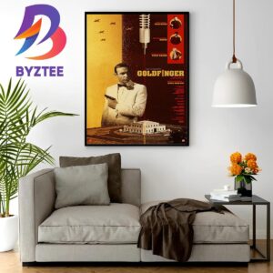 Goldfinger Of Ian Fleming Official Poster Home Decor Poster Canvas