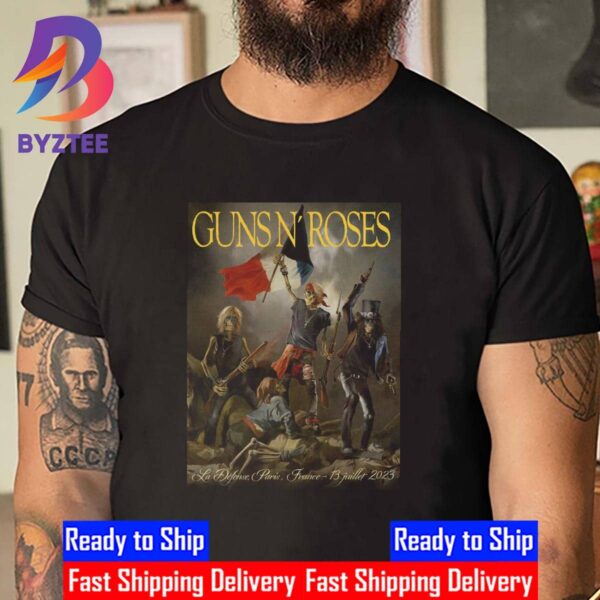 Guns N Roses World Tour La Defense Paris France July 13th 2023 Unisex T-Shirt