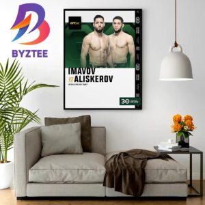 Imavov Vs Aliskerov Fights Official For Middleweight Bout At UFC 294 Home Decor Poster Canvas