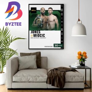 Jon Jones Vs Stipe Miocic For World Heavyweight Championship At UFC 295 Home Decor Poster Canvas