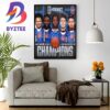 Knicks Gaming 5V5 Playoffs Clinched 2023 NBA 2K League Home Decor Poster Canvas