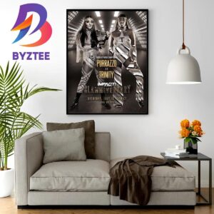 Knockouts World Championship Purrazzo Vs Trinity At Impact Wrestling Slammiversary Wall Decor Poster Canvas